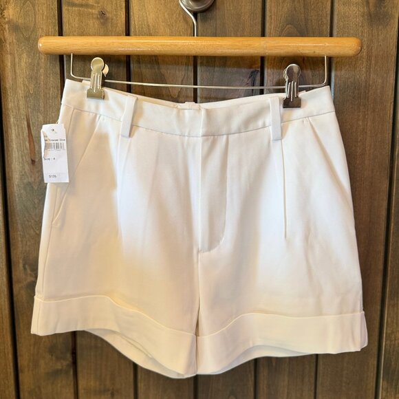 AYR The Trouser Shorts in Cream - Picture 1 of 11